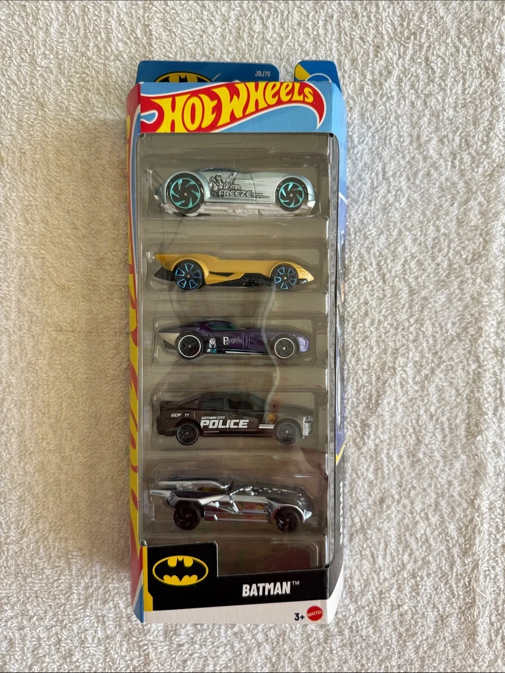 Hot Wheels Batman 5 Pack Kids Toy Cars - Multi-Color